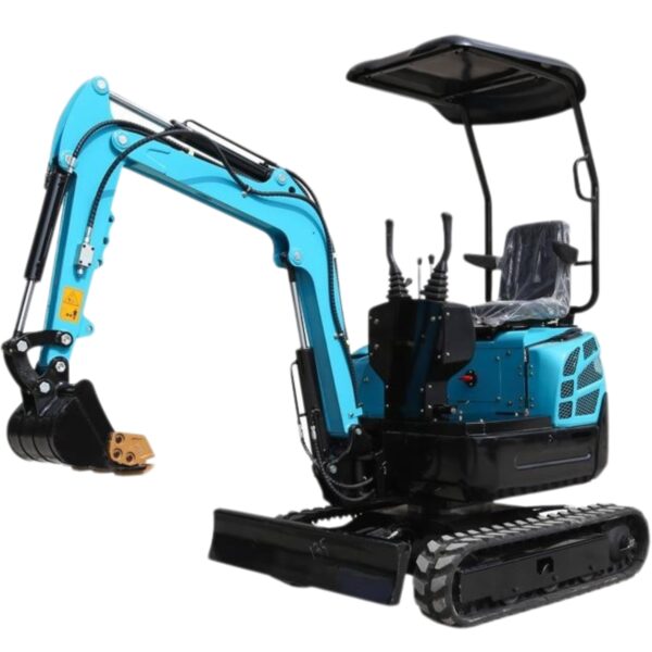 KUVUO WY-E13 Mini Excavator - 1.3 Ton Compact Digger with Adjustable Track and 1835mm Digging Depth