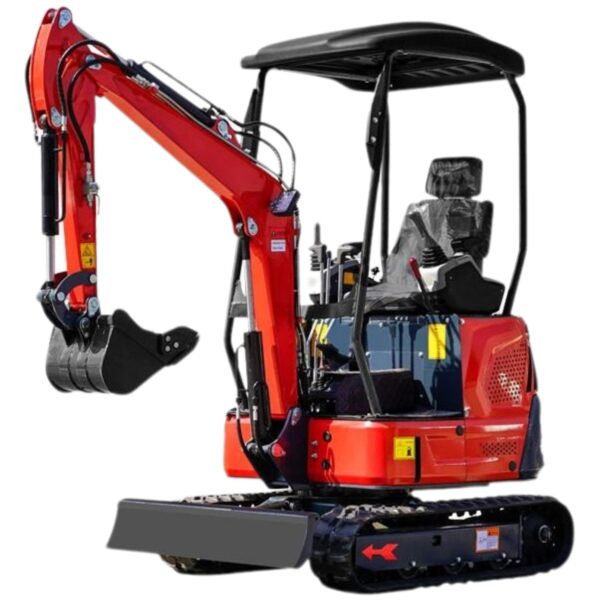 KUVUO WY-E18A Mini Excavator 1.8Ton: 15HP Power, 2890mm Digging Height & Compact Design for Versatile Projects