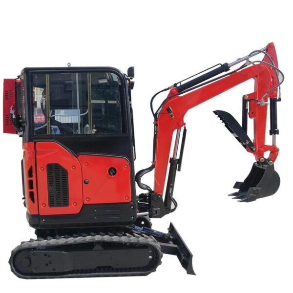 KUVUO WY-E25pro Mini Excavator 2.5 Ton: 20HP Engine, 45° Boom Deflection, Compact & Powerful for Construction