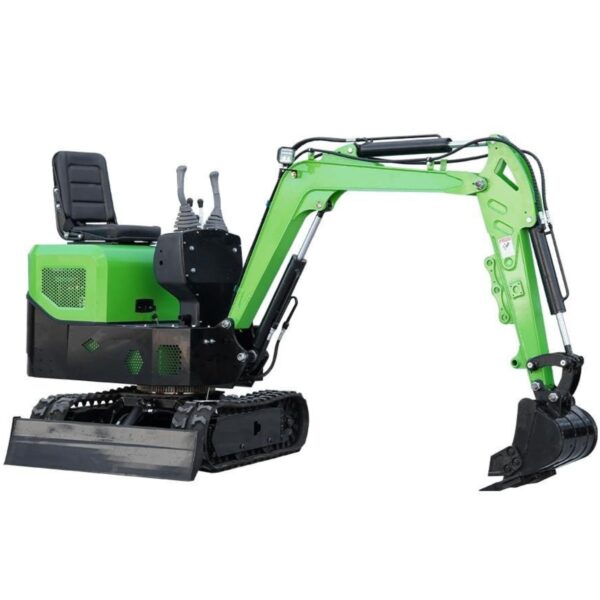 KUVUO WY-E10 Mini Excavator – 1 Ton Electric Digger with B&S Engine, 1500mm Digging Depth, and 220V/380V Electric Motor