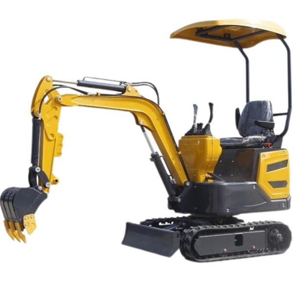 KUVUO WY-E12A Mini Excavator:1.2-Ton Compact Digger with B&S KOOP Engine, Bulldozer Blade & High Efficiency Design