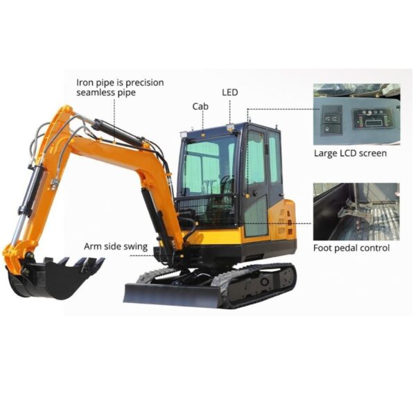 KUVUO WY-E30 Mini Excavator: 27HP Changchai Engine, 2650mm Digging Depth - Versatile Power for Landscaping & Construction - Image 2