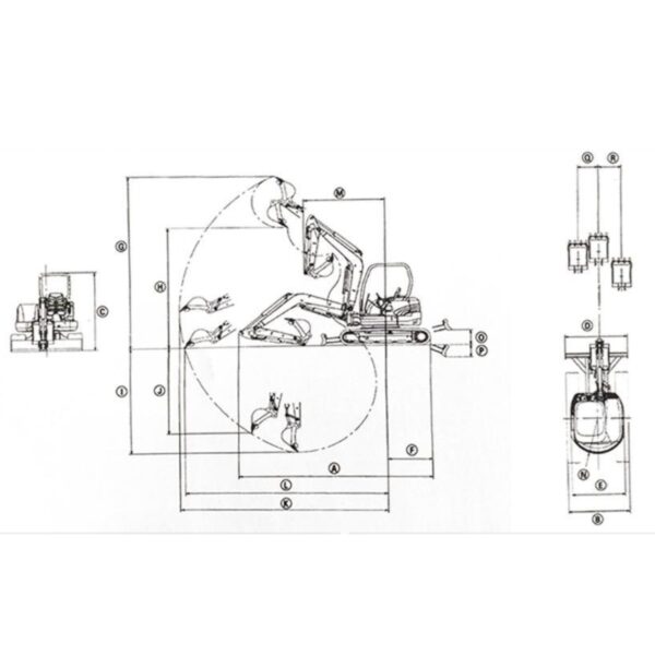 KUVUO WY-E30sr Mini Excavator – 3.5 Ton Compact Digger with 1835mm Digging Depth and Efficient Changchai Engine - Image 4