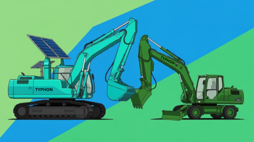 Low-Emission Mini Excavators