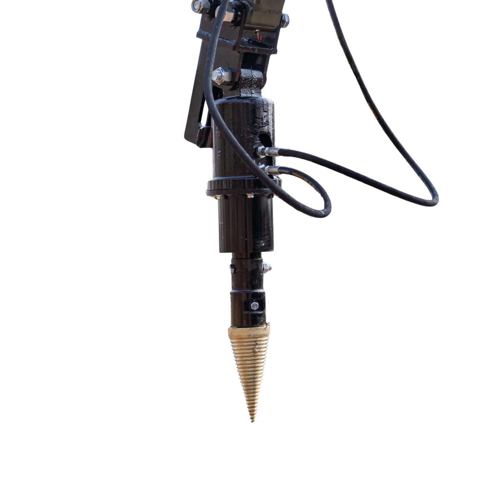 Mini Excavator Hydraulic Wood Splitter Drill Attachment 150mm Compatible 3 Mini Excavator Hydraulic Wood Splitter Drill Attachment 150mm Compatible - Image 3