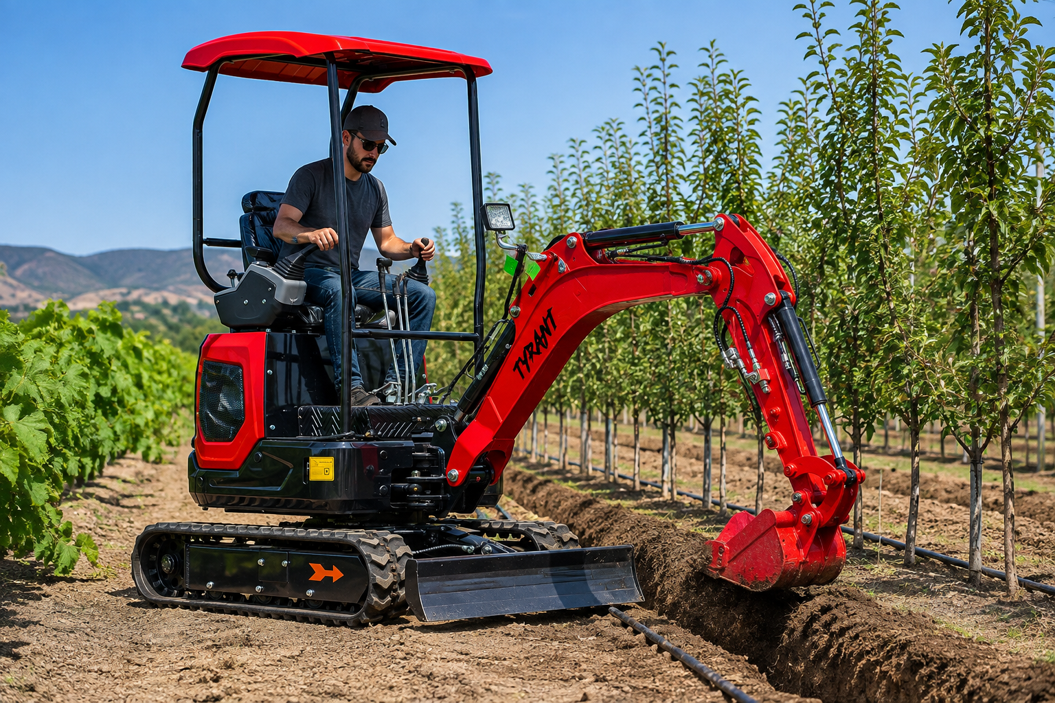 TYPHON TYRANT 17 irrigation trenching