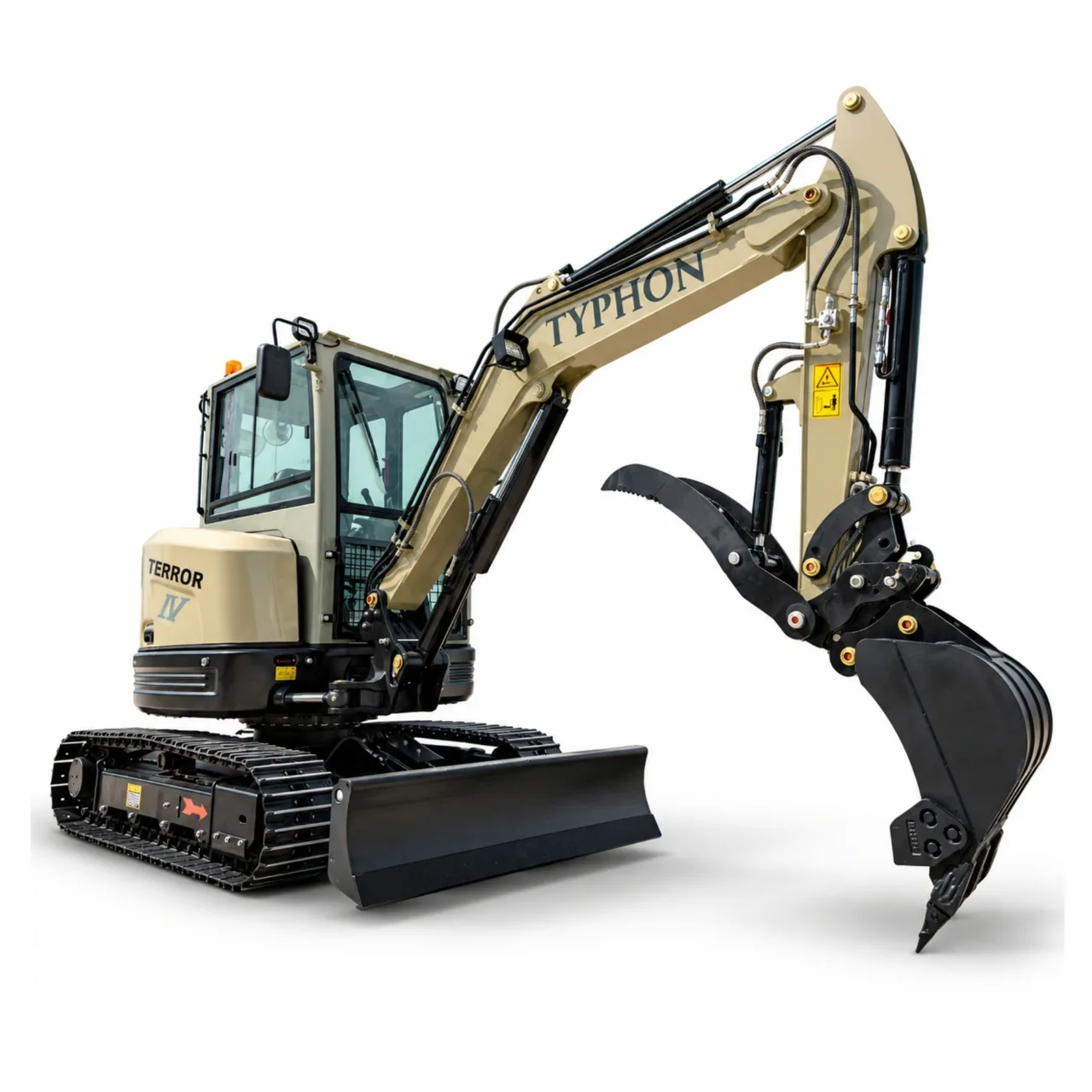 TERROR IV PROPACT 9,000 lb Mini Excavator – Kubota D1703, AC/Heat Cab & Metal Tracks 1 TERROR IV PROPACT 9,000 lb Mini Excavator – Kubota D1703, AC/Heat Cab & Metal Tracks